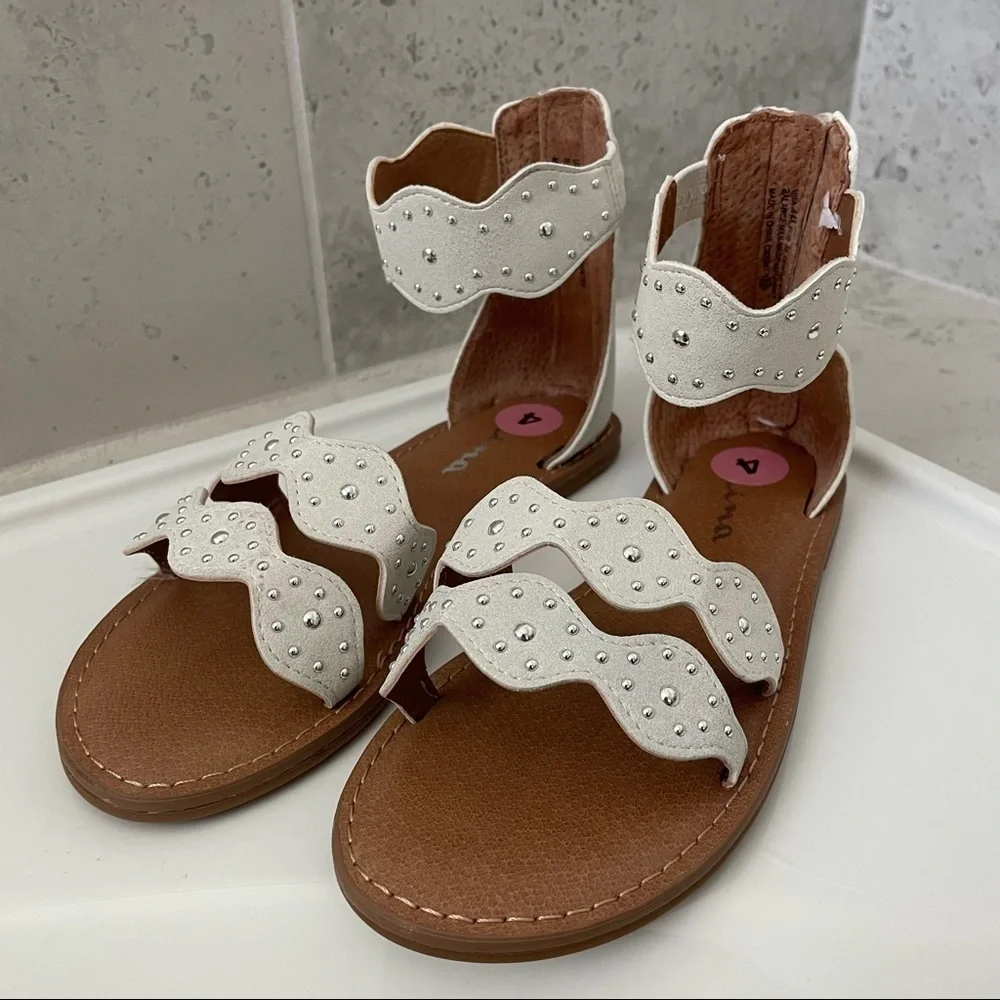 Nina Girls Willette Strappy Sandals Size 4